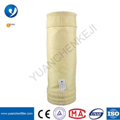 FMS Fiber Glass Needled Felt Dust Collector Filter Bag High Quality Nonwoven Fabric Polymer Industry FMS Filter Bag