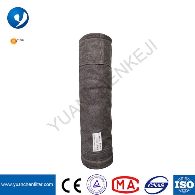 Glassfiber Woven Fabric with PTFE Felt Top and Bottom Cuff Fiberglass Filter Bag for Dust Collection