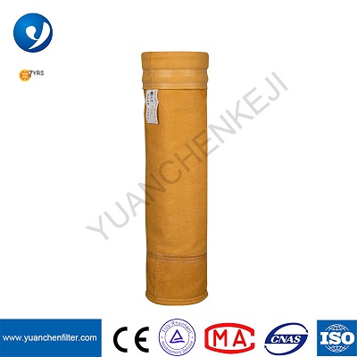 The dust collector filter bag used on the steel blast furnace