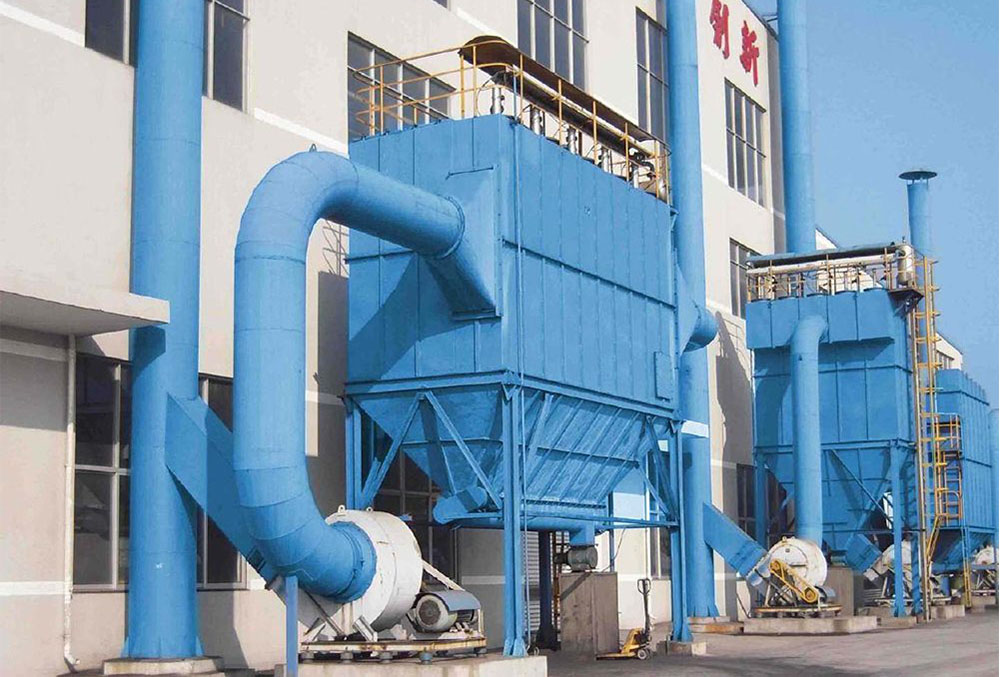 Introduction of dust bag filter media